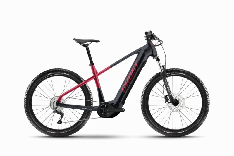 GHOST E-TERU UNIVERSAL Unisexe black / metallic rust red - glossy 2024