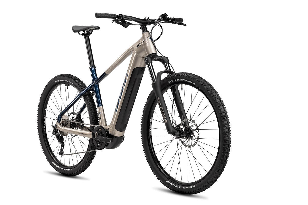 GHOST E-TERU UNIVERSAL
Unisexe pearl warm grey / pearl dark blue - glossy 2024 – Image 2