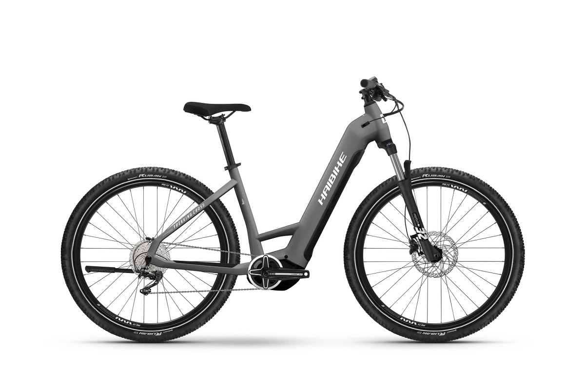 Haibike Trekking 4 Cross Low dark silver/pearl - mat