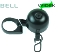 Alternative view of Widek Sonnette E-bike bell all black
22.2mm noir