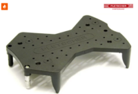 Alternative view of Pletscher Panier Standard porte-bagage maille fine adaptateur 3-points noir