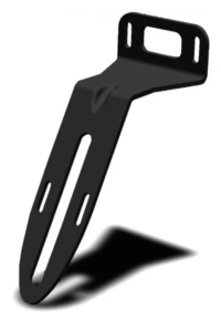 Support plaque immatriculation Racktime, acier inox, pour VAE rapide, angle 30°