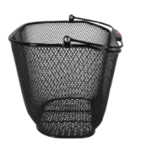 Panier AV Klickfix Uni Plus noir, à mailles serrées, hauteur réglable