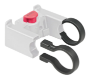 Collier pour adaptateur cintre Klickfix, noir, 35 mm, la paire