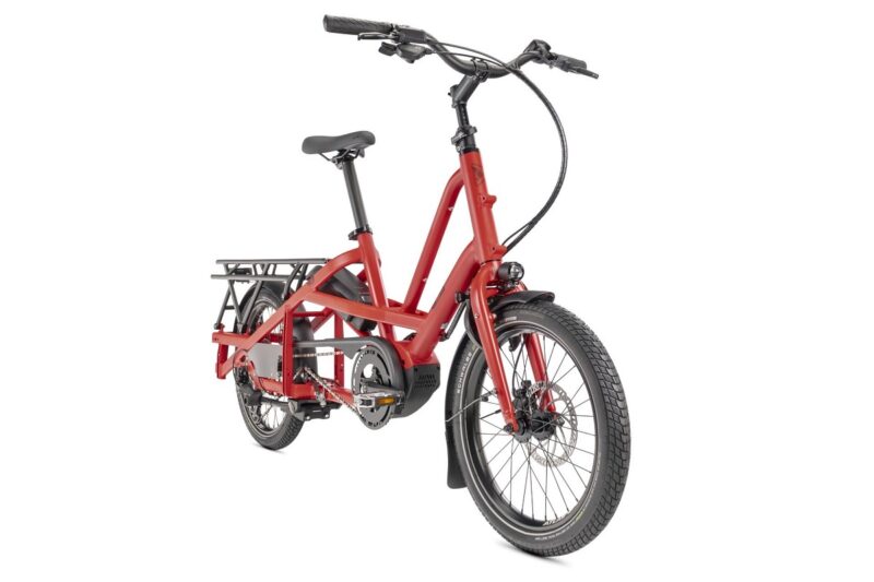 TERN Quick Haul Long D9Perf Cargo, 500WH, Satin Traffic Red/Dark Red – Image 3