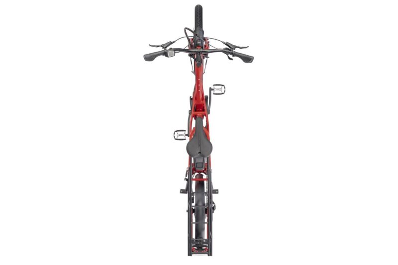 TERN Quick Haul Long D9Perf Cargo, 500WH, Satin Traffic Red/Dark Red – Image 4
