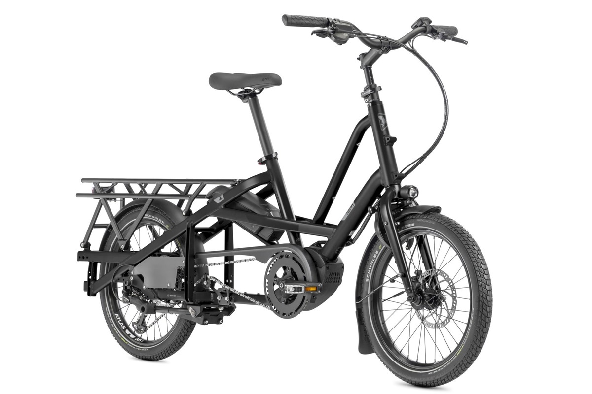 Tern Quick Haul Long D9, Perf Cargo, 500WH, Satin Black/Grey (2 enfants) – Image 2