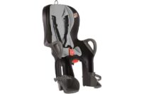 Ok Baby Siège enfant 10+ noir avec rembourrage gris fixation arrière