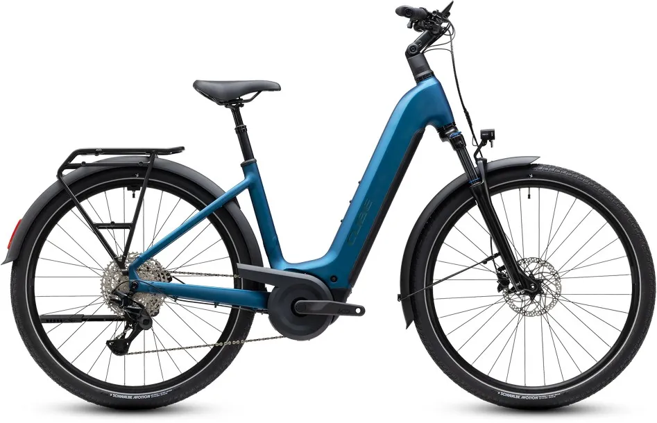 Cube Touring Hybrid Pro 800 bleu électrique et Prizm 2027